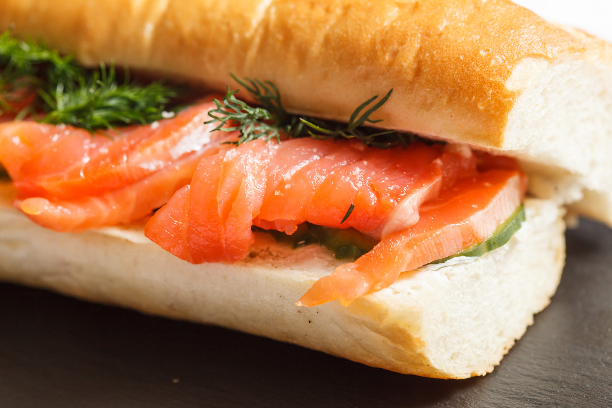 Organic Smoked Salmon Cream Cheese And Cucumber Sandwich New Quebec