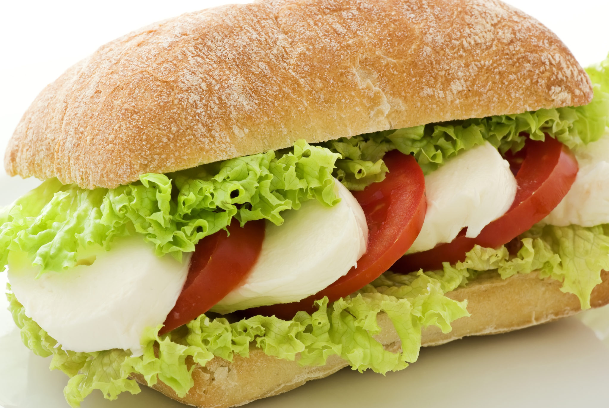 Tomato Mozzarella And Salad Sandwich New Quebec Catering